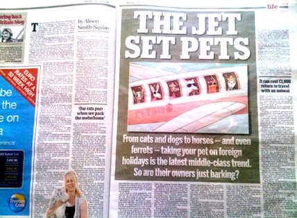 Story about taking pets on holiday