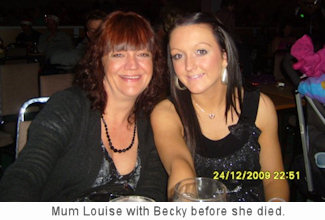 Louise Palmer with daughter Becky