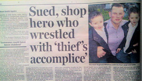 Shop hero who wrestled with thief’s accomplice