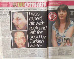 Raped on holiday, The Sun