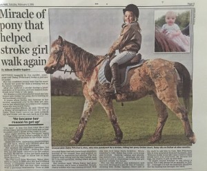 healed by a horse, Daily Mail