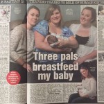 Three pals breastfeed my baby