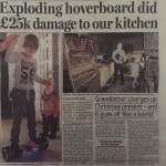 Hoverboard damage story daily mail
